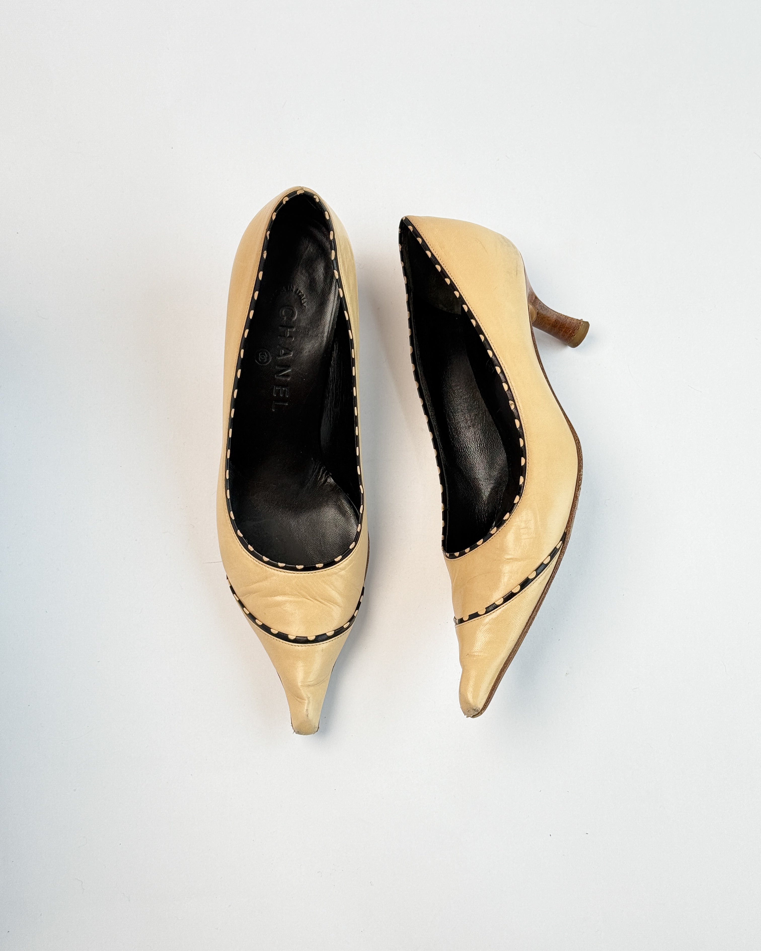 Chanel Leather Court Heels