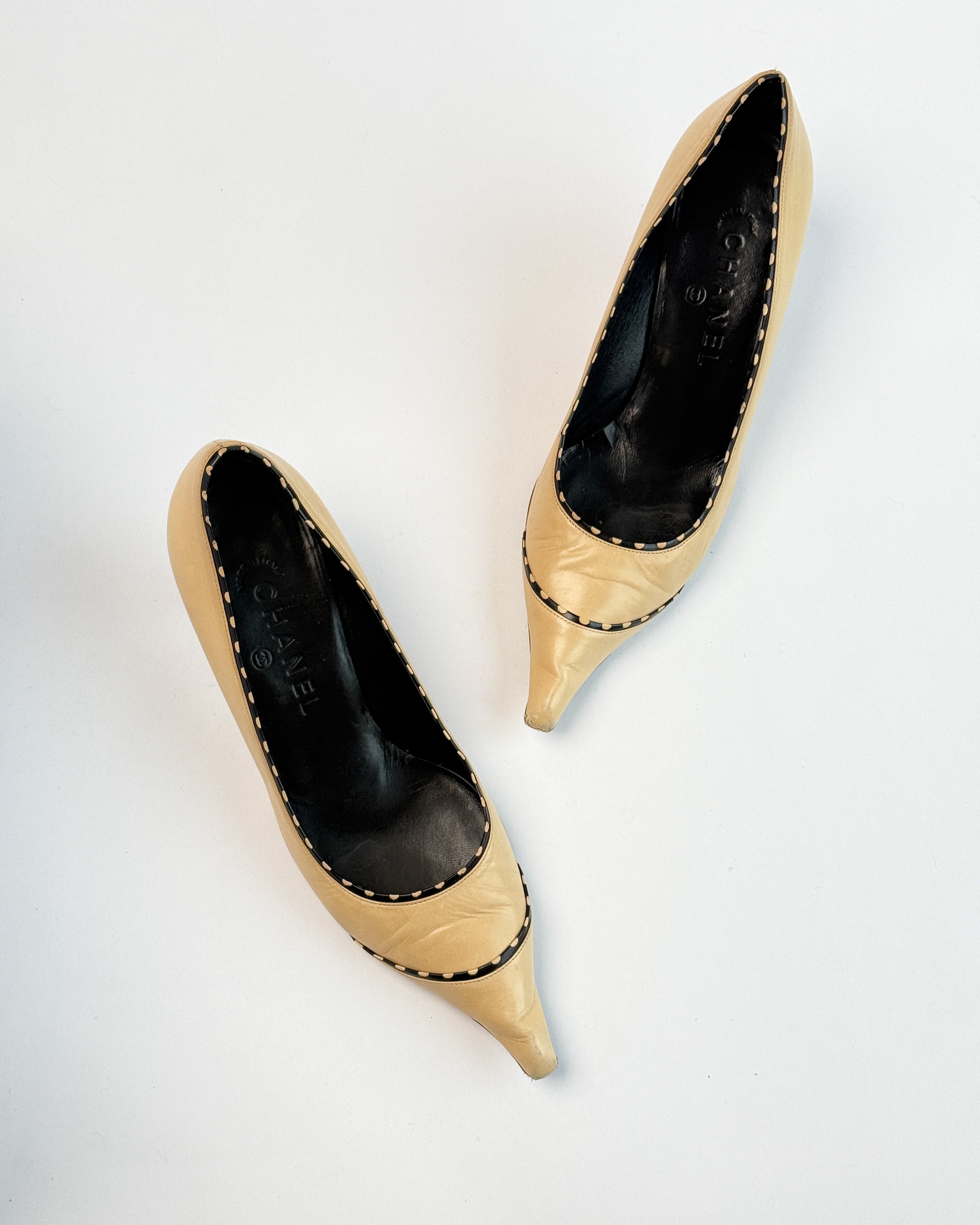 Chanel Leather Court Heels