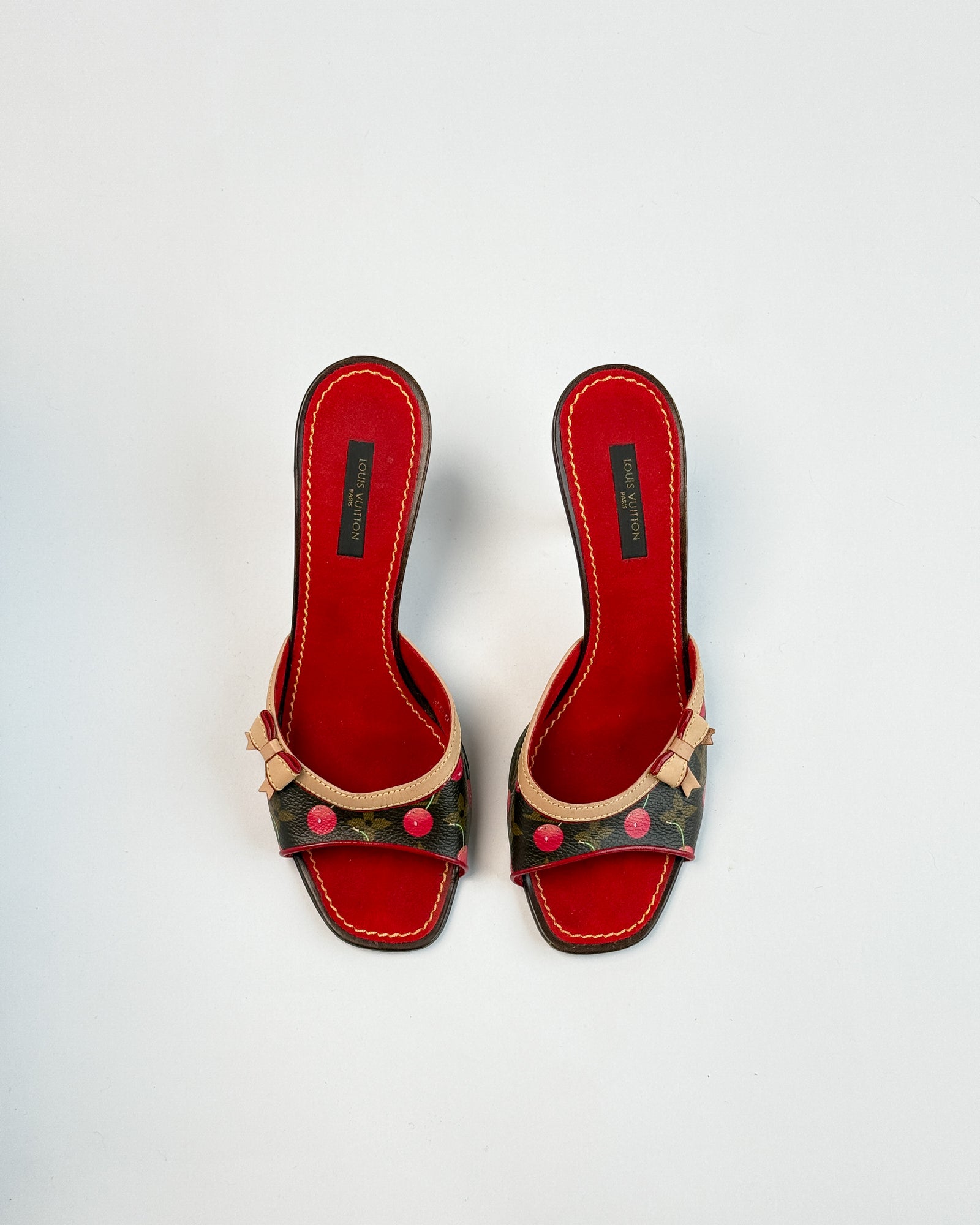 Louis Vuitton x Takashi Murakami Cherry Mules