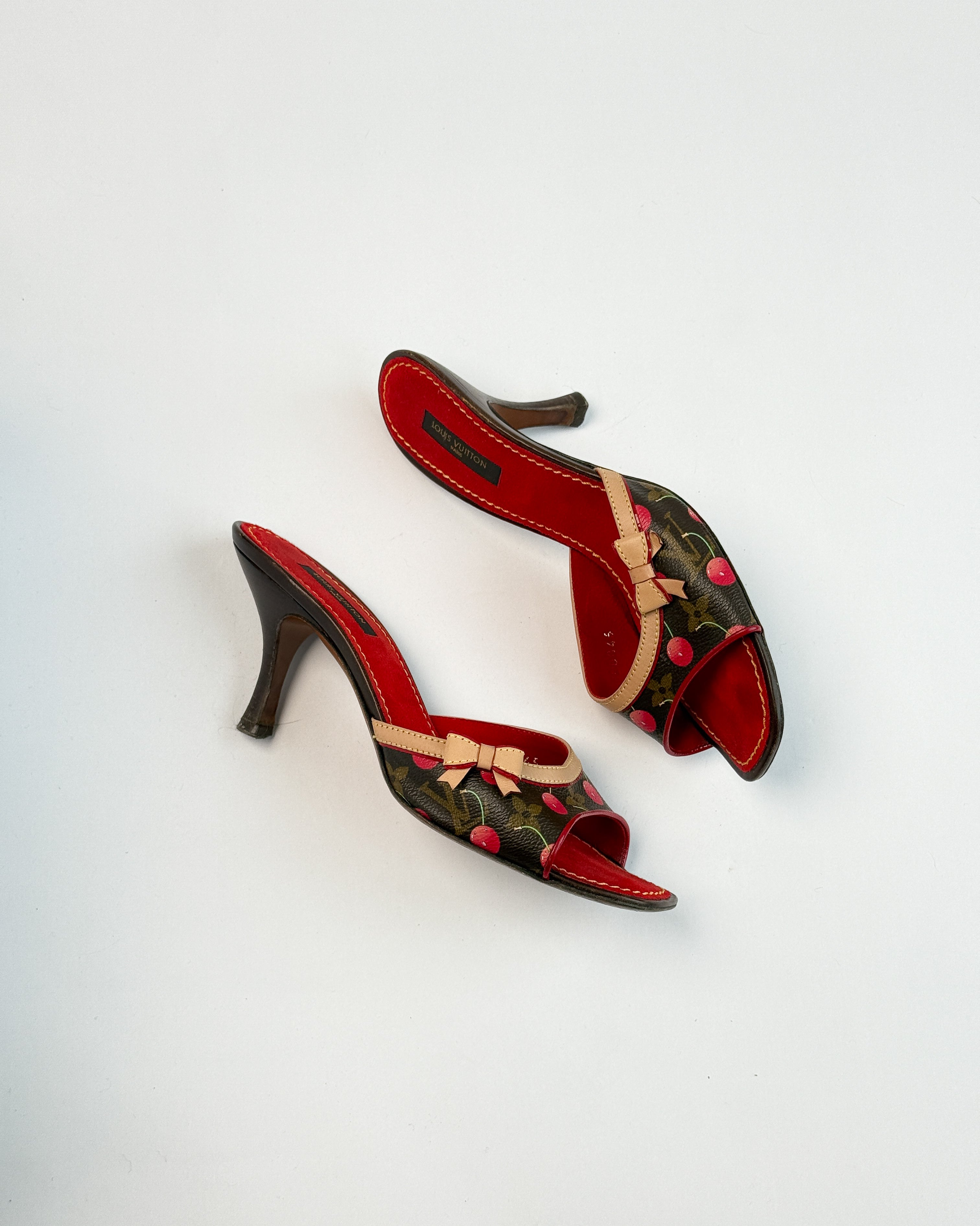 Louis Vuitton x Takashi Murakami Cherry Mules