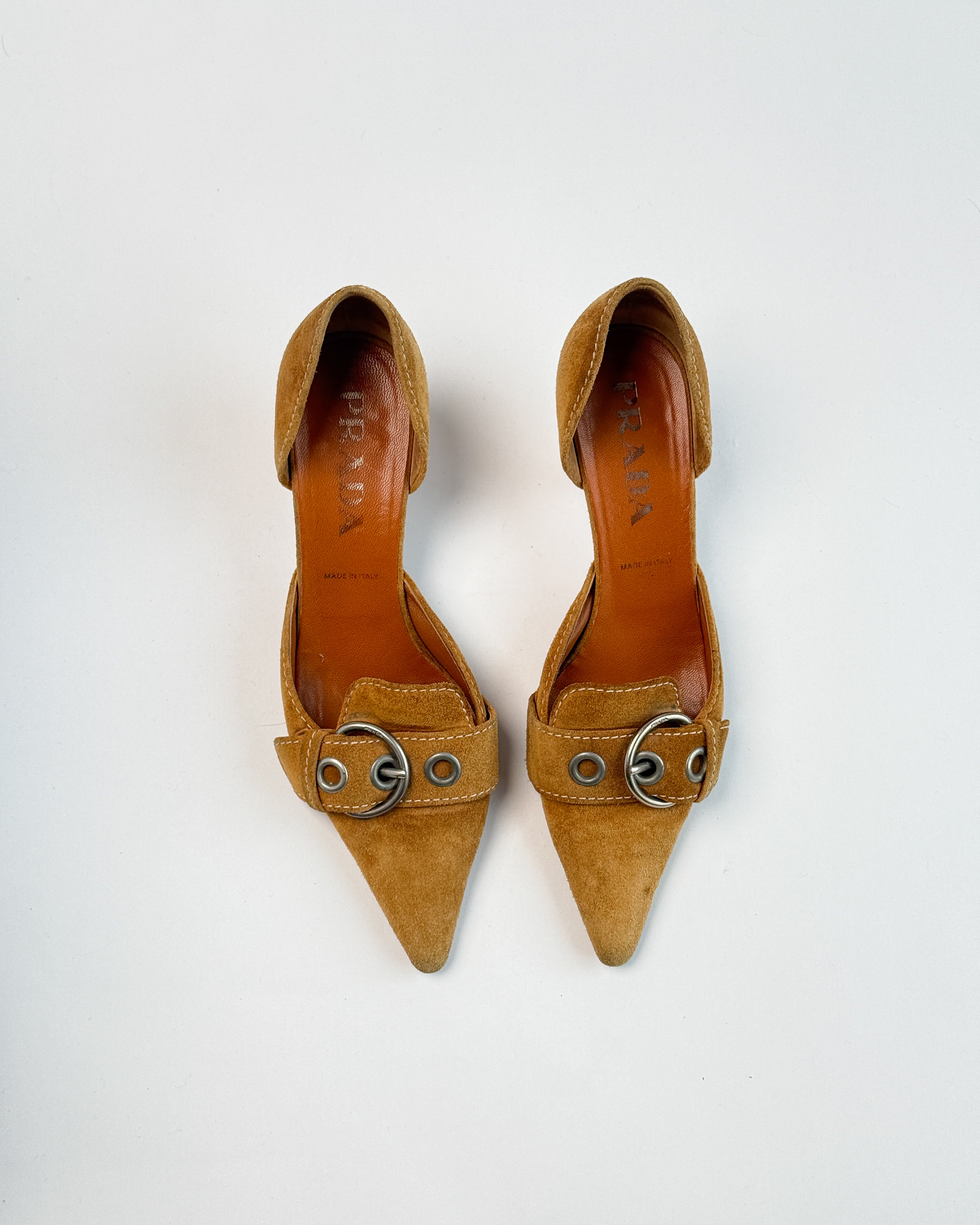 Prada Suede D'Orsay Heels • EU 36