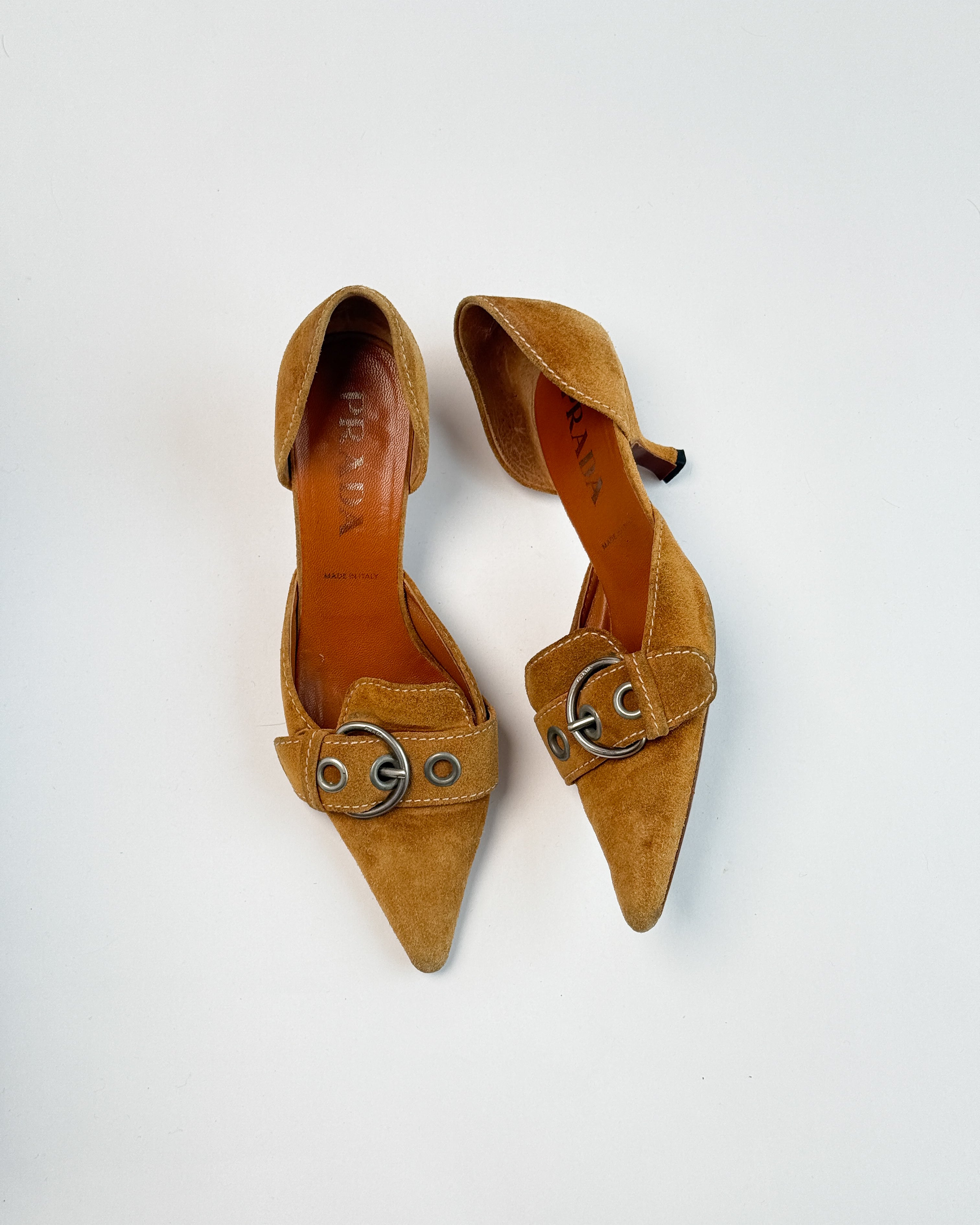 Prada Suede D'Orsay Heels • EU 36