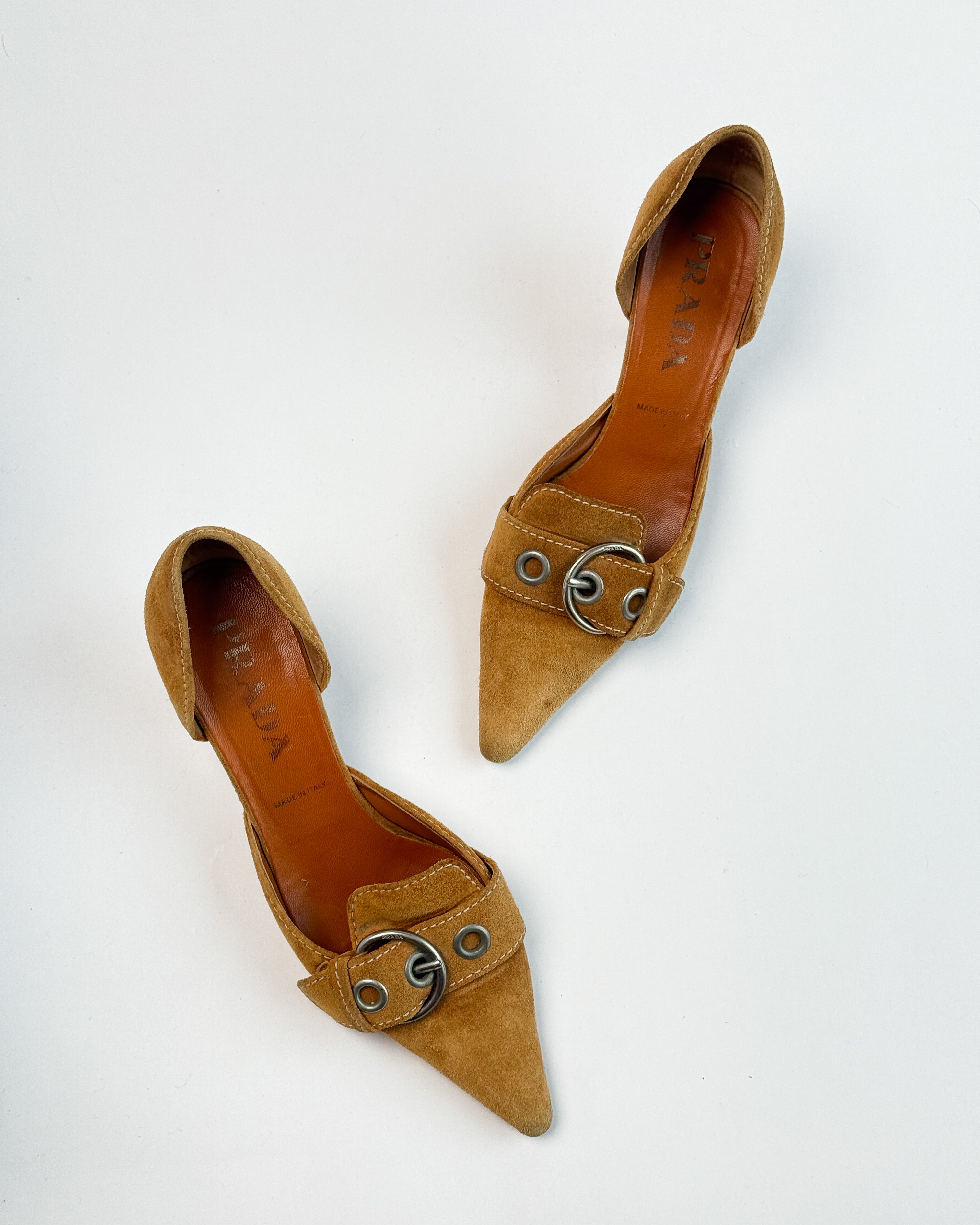 Prada Suede D'Orsay Heels • EU 36