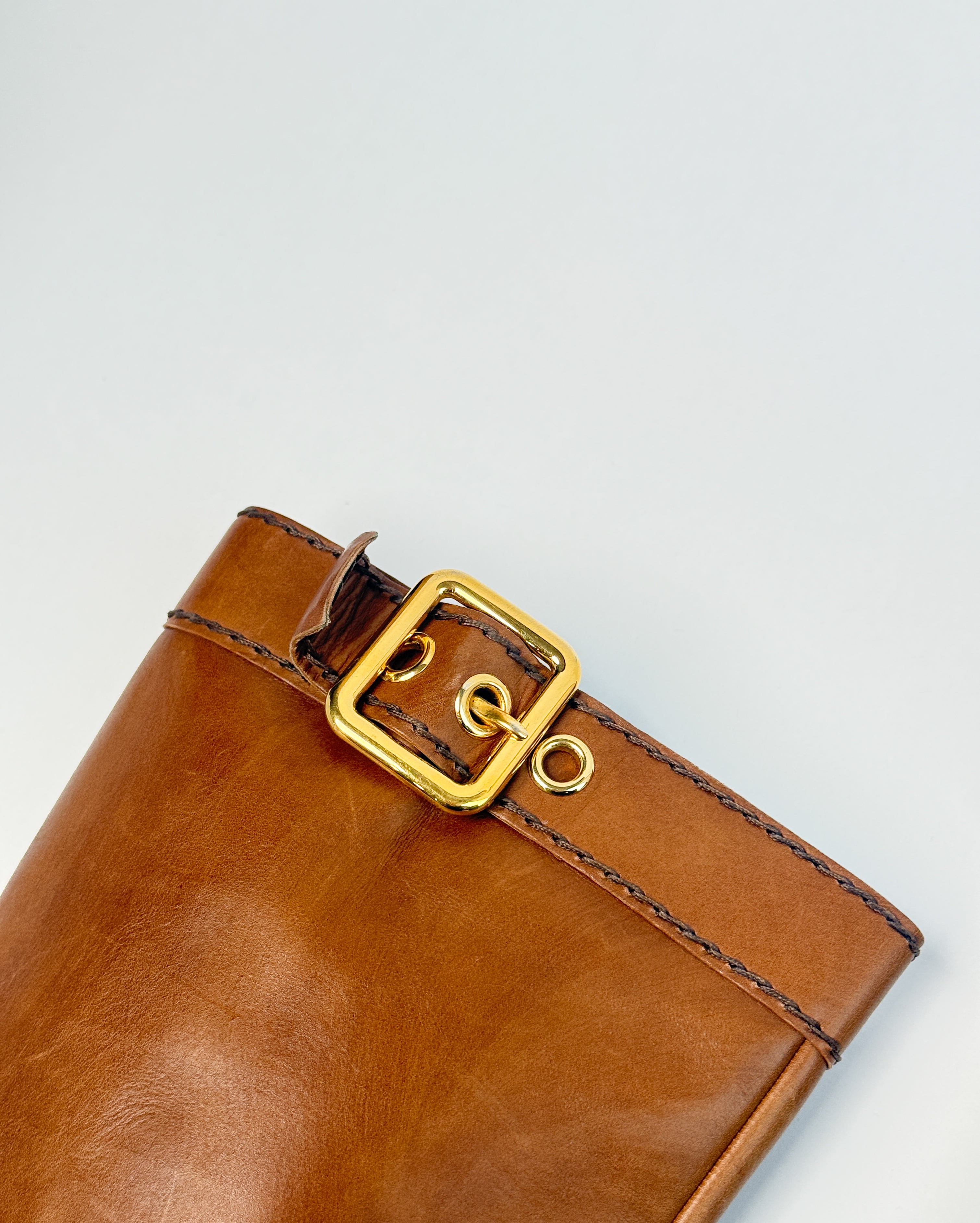 Prada Leather Buckle Boots • EU 37