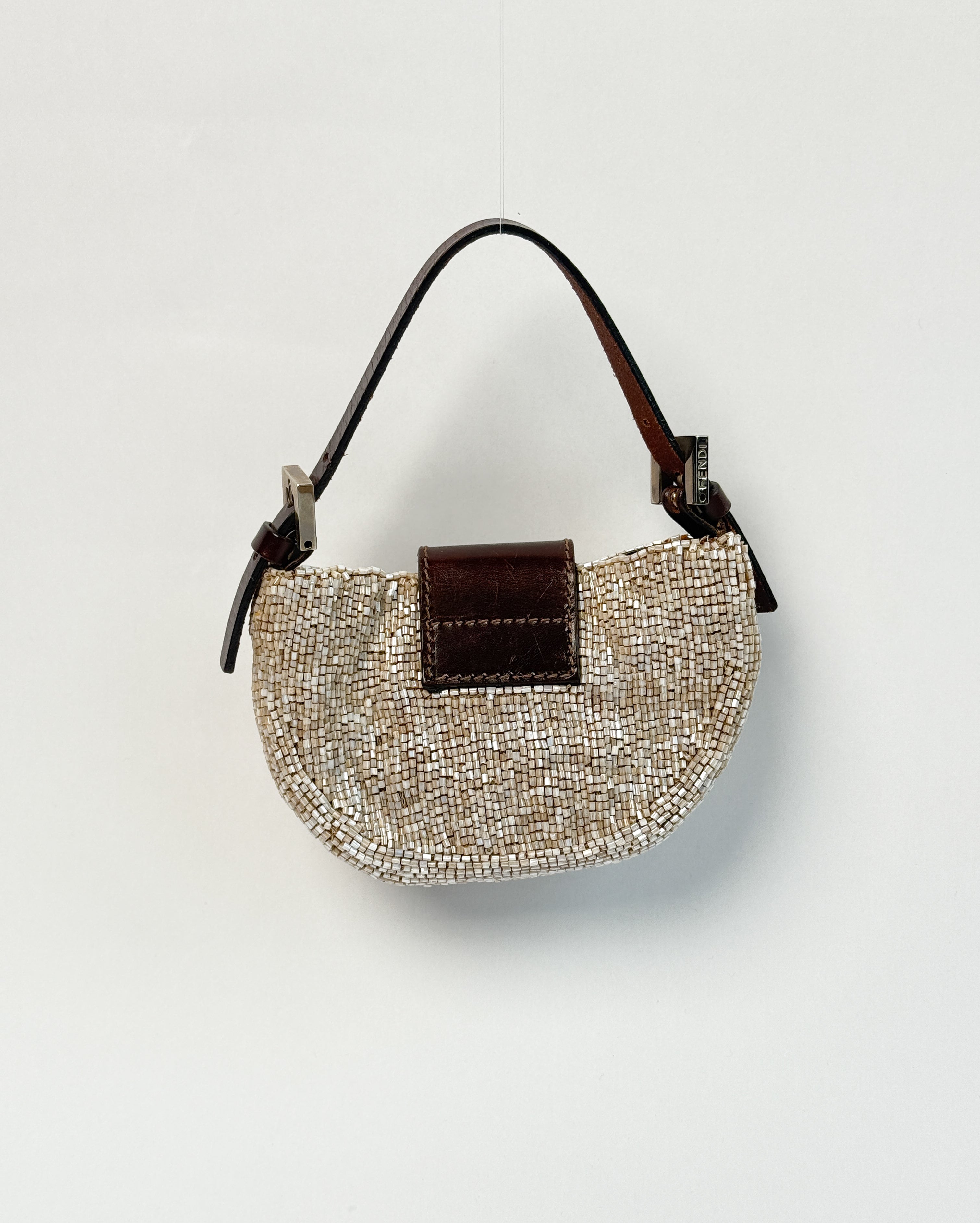 Fendi Beaded Mini Croissant Bag