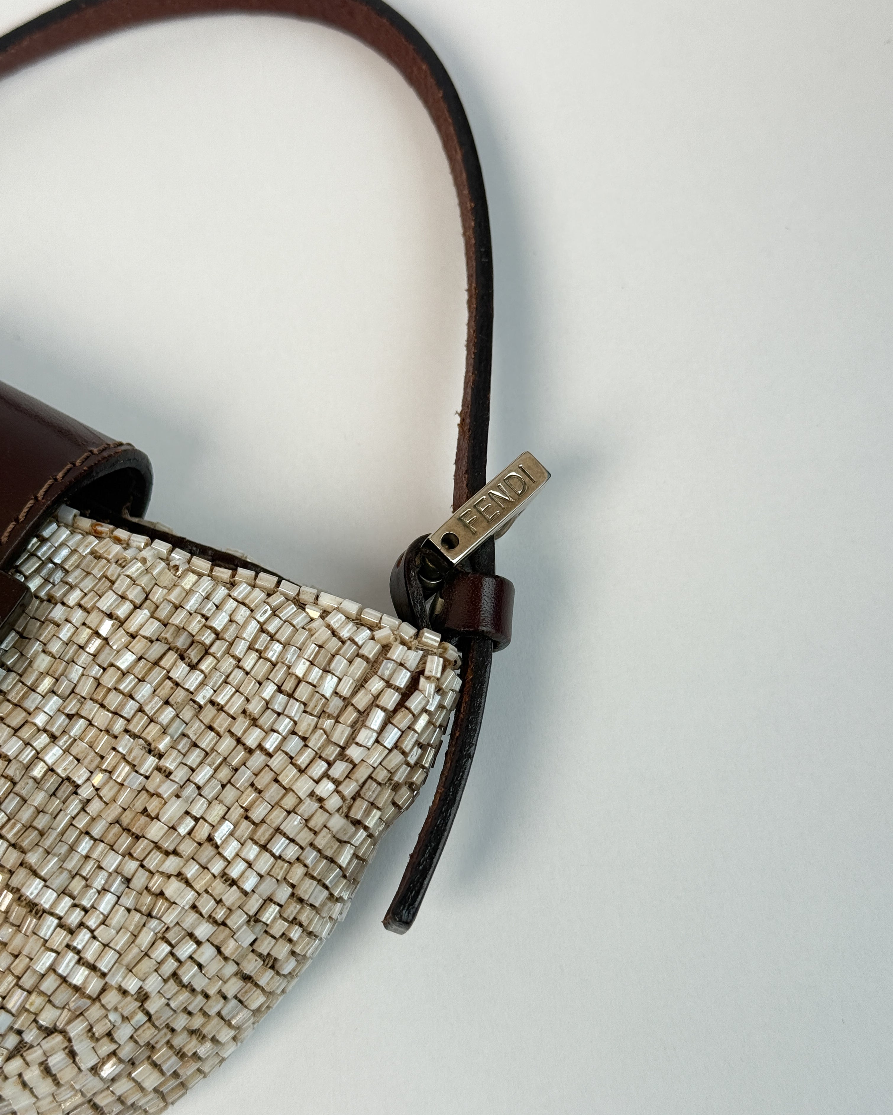 Fendi Beaded Mini Croissant Bag
