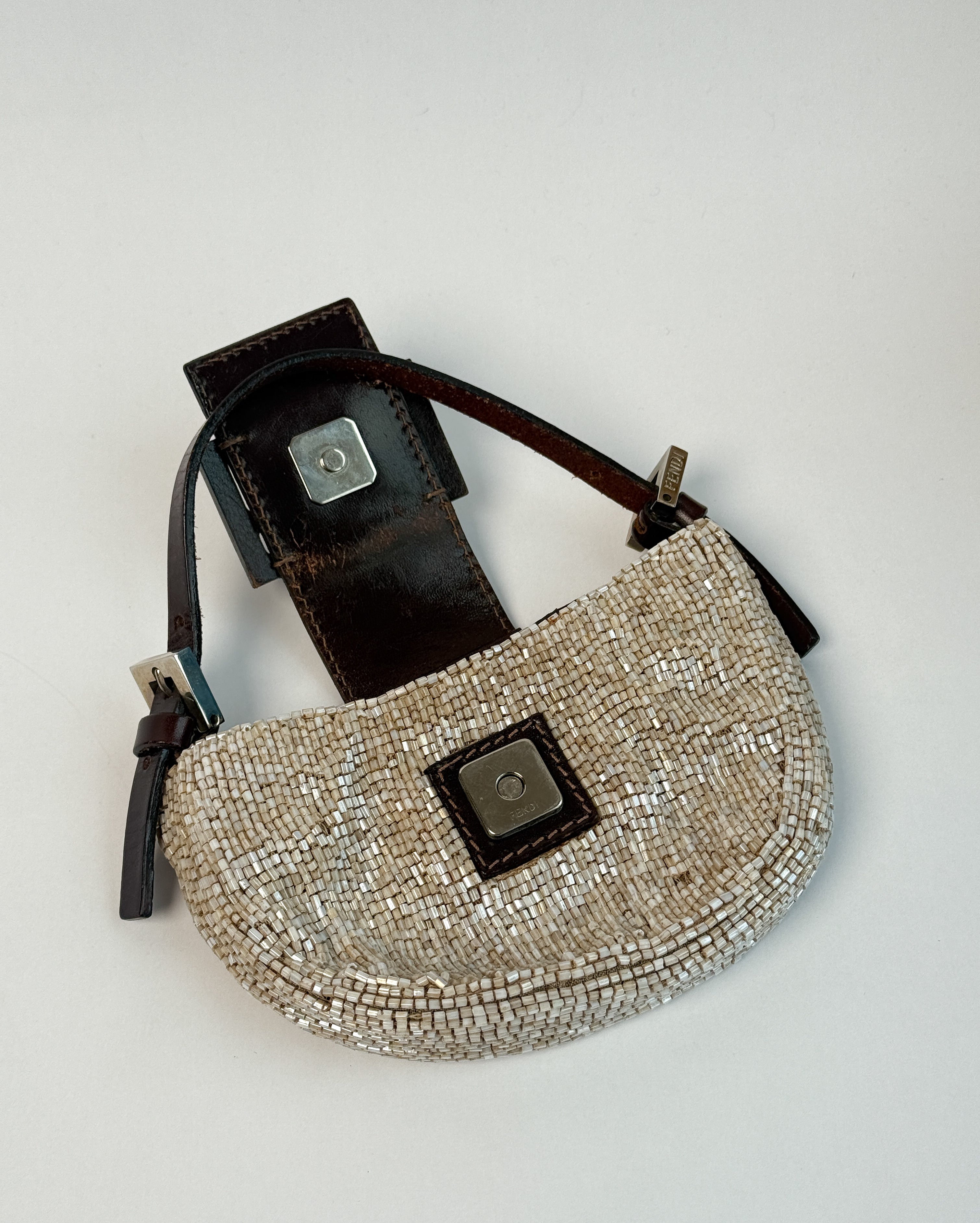 Fendi Beaded Mini Croissant Bag