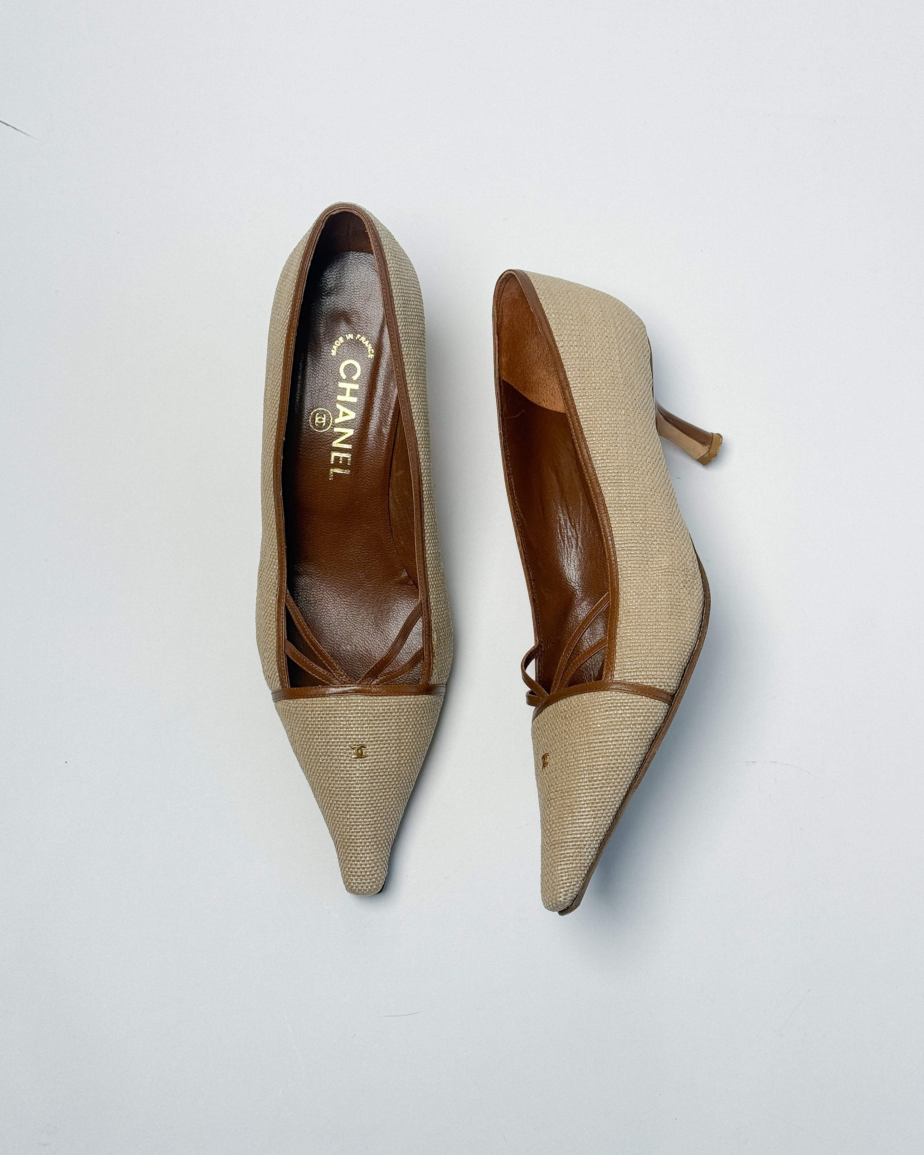 Chanel Tweed Court Heels • EU 40.5