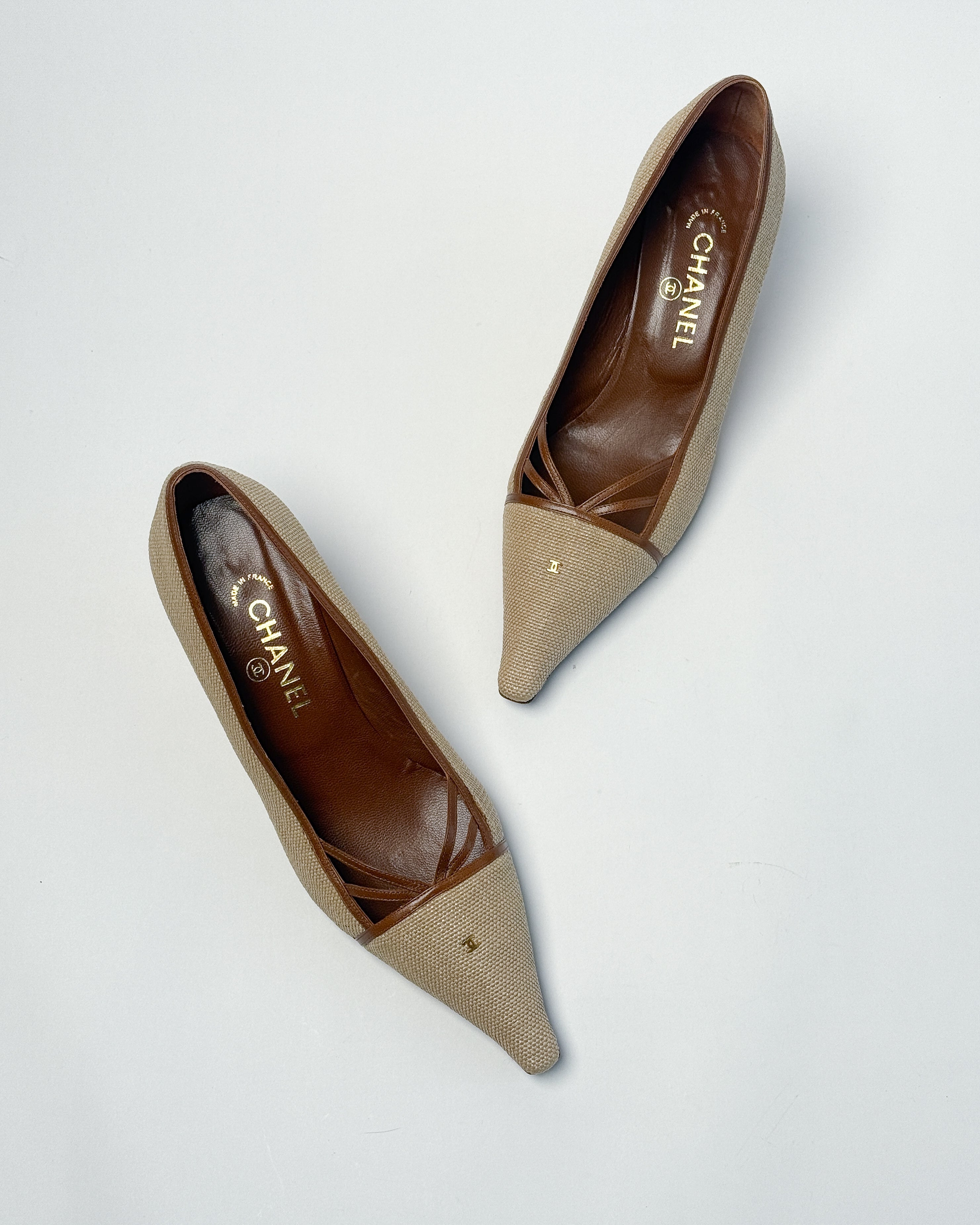 Chanel Tweed Court Heels • EU 40.5