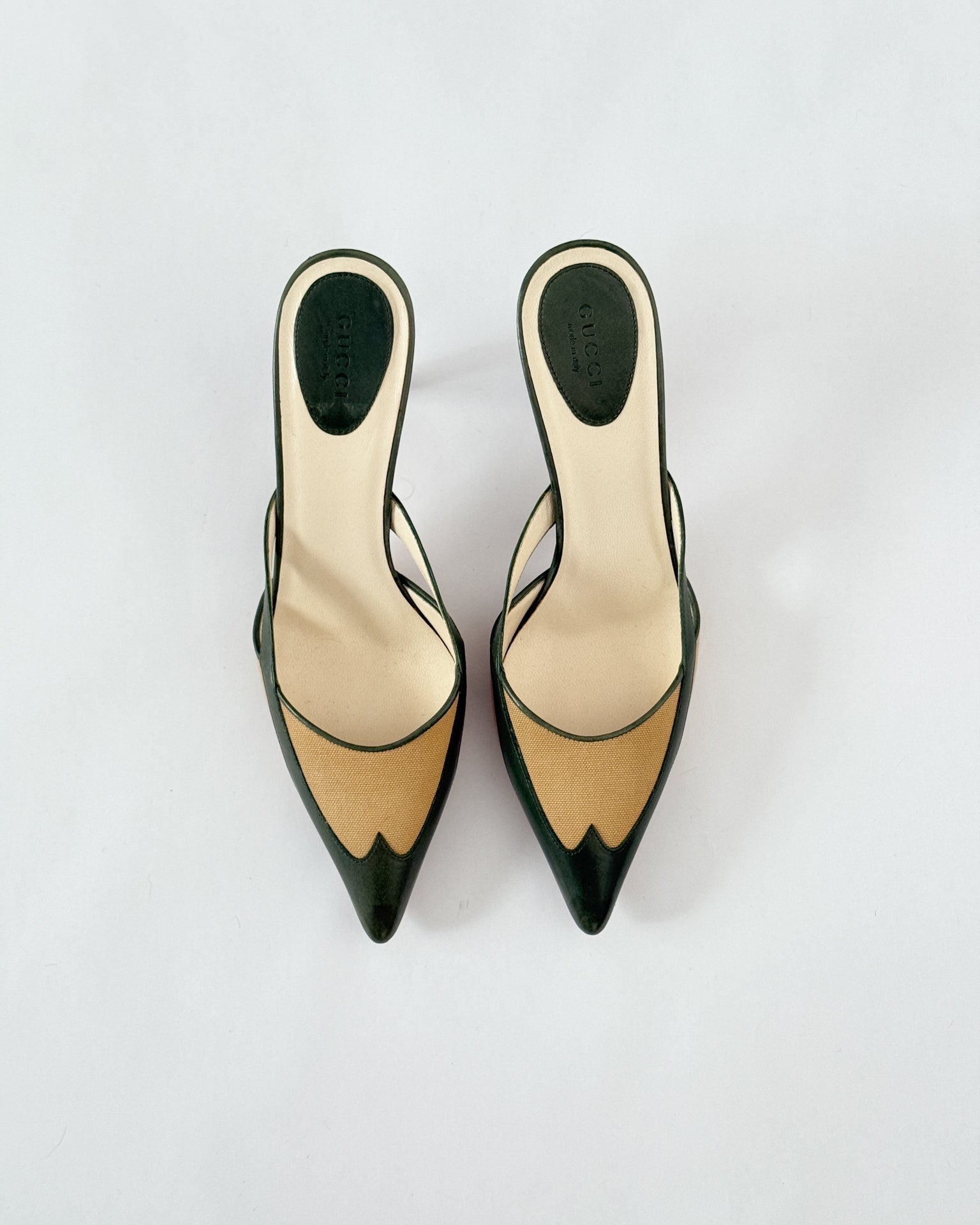 Gucci Two Tone Western Mules • EU37.5