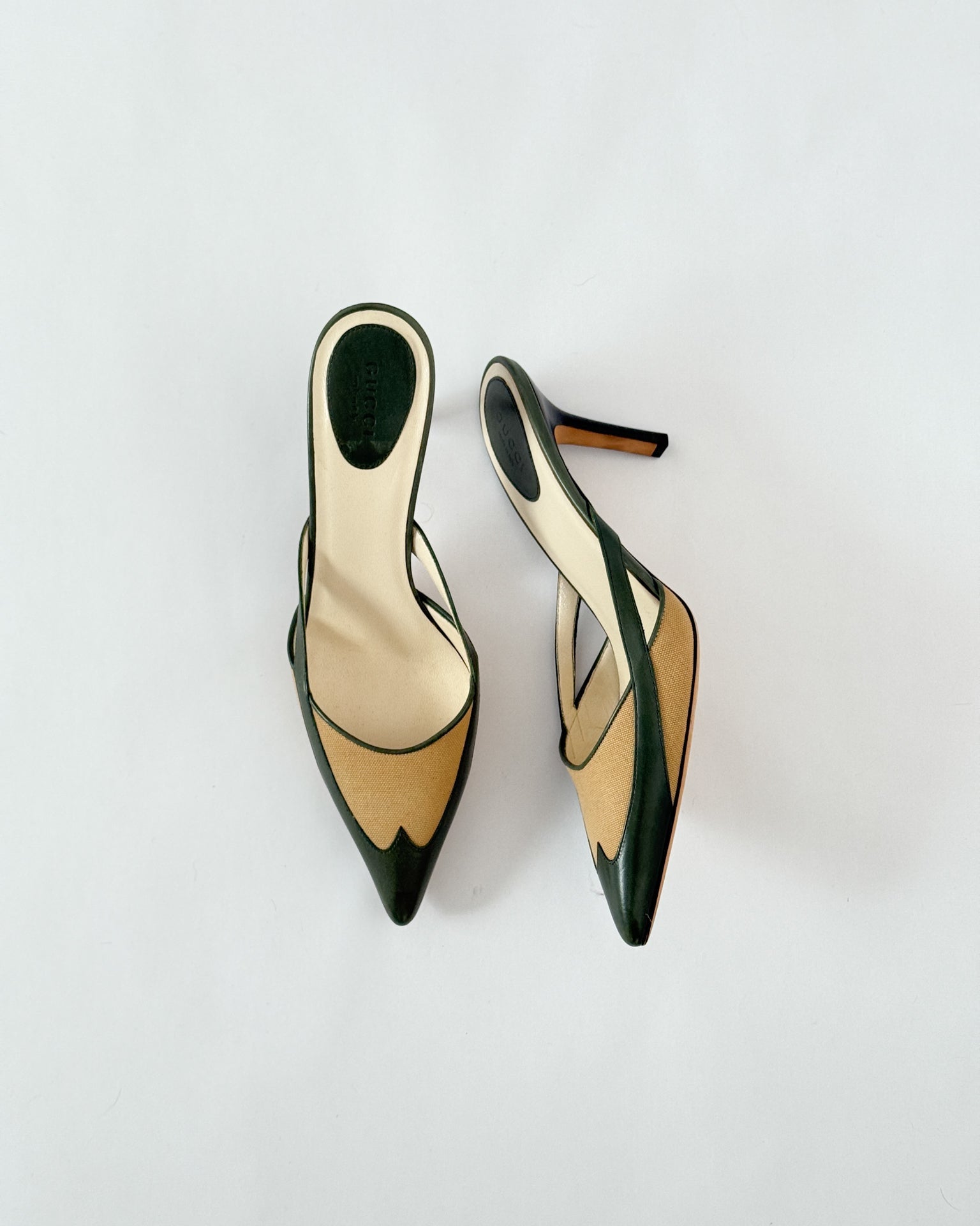 Gucci Two Tone Western Mules • EU37.5