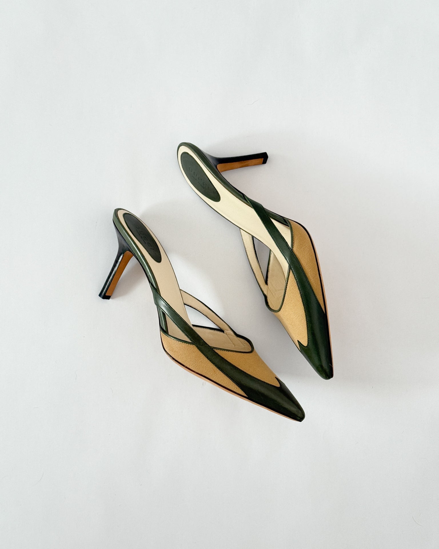 Gucci Two Tone Western Mules • EU37.5