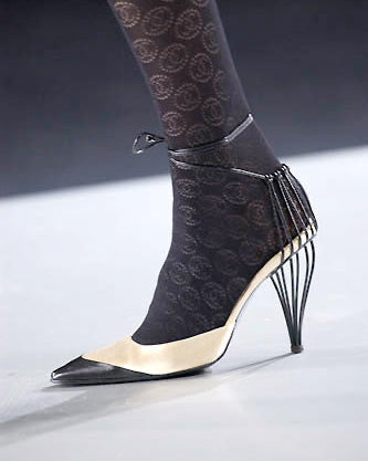 Chanel FW 2002 Birdcage Satin Heels • EU 38